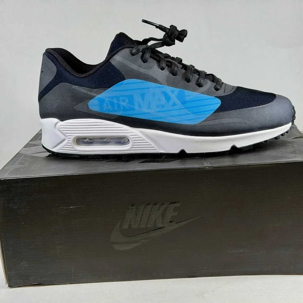 Nike Men's Size 10.5 Air Max‎ 90 NS GPX  Black Laser Blue